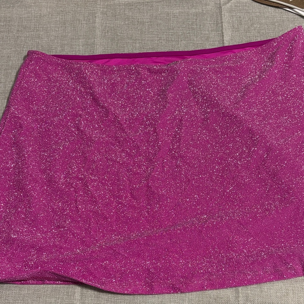 Pink size XXL Glittery Pink Skirt